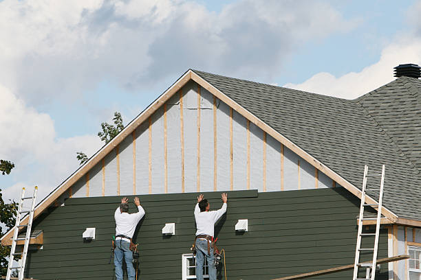 Professional Emergency Siding Repair technician working in Burlington, CT